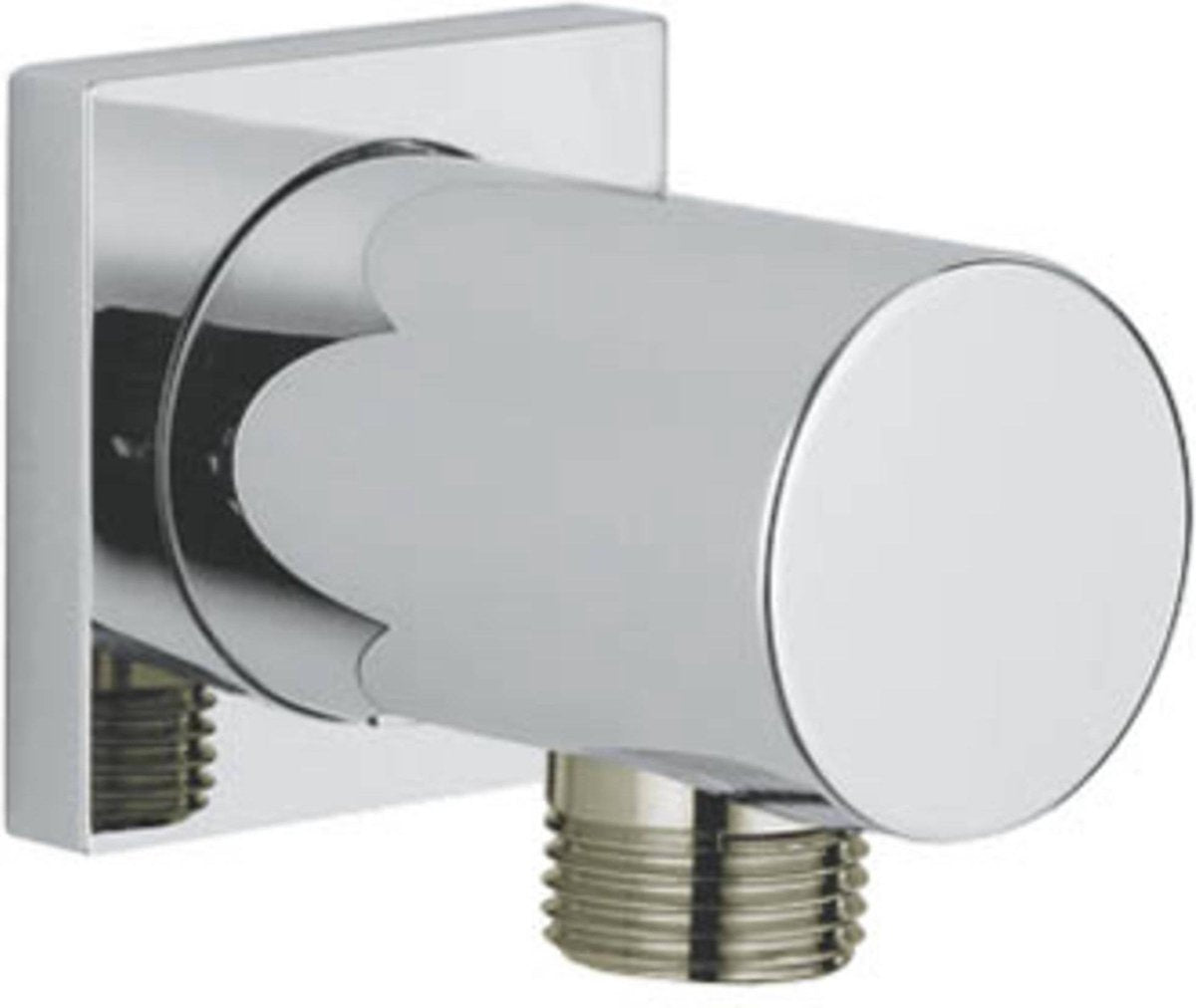 Grohe Regenbrause-Wandanschlussbogen – quadratische Rosette – Chrom