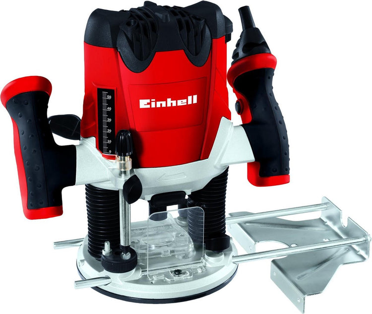 Einhell Elektro-Oberfräse Te-Ro 1255 E – 1200 W – 6 und 8 mm Spannzange – Drehzahlregelung – inkl. Zubehör