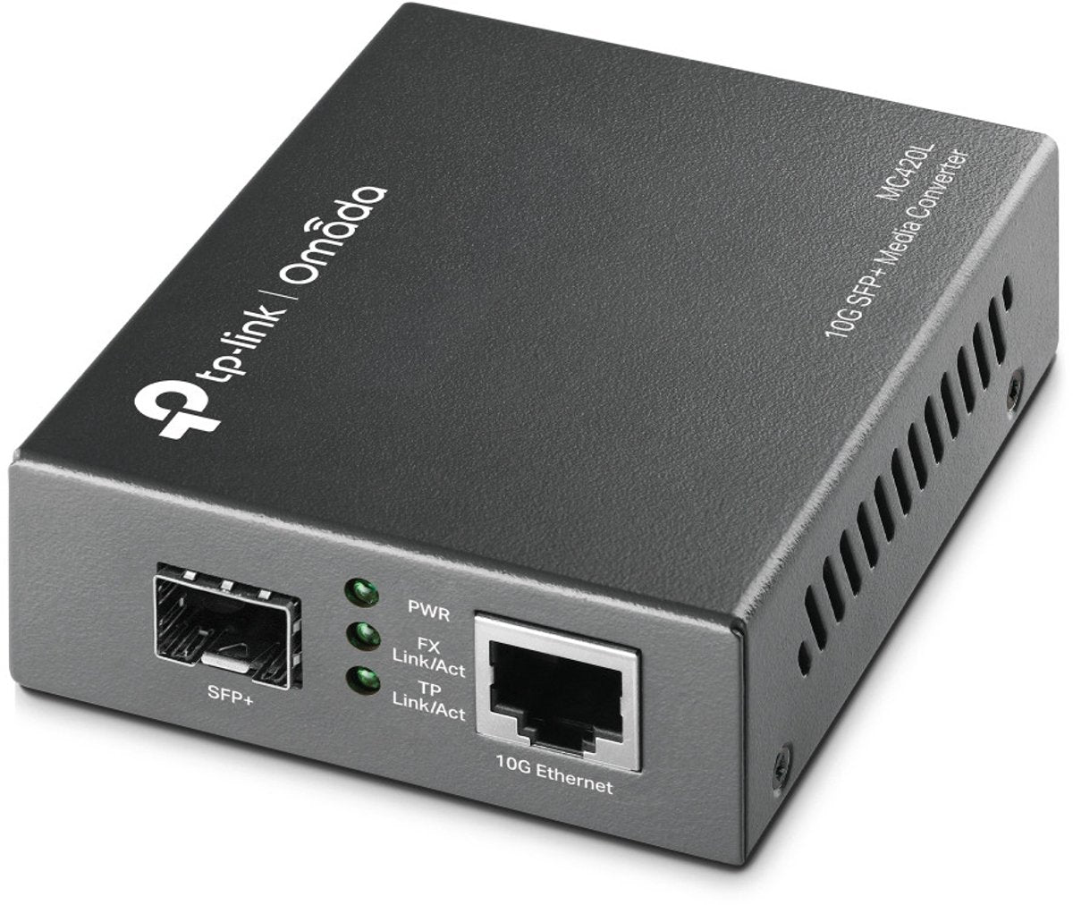 Tp-Link MC420L Netzwerk-Medienkonverter 10000 Mbit/s Multimode, Singlemode Schwarz