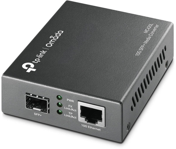 Tp-Link MC420L Netzwerk-Medienkonverter 10000 Mbit/s Multimode, Singlemode Schwarz