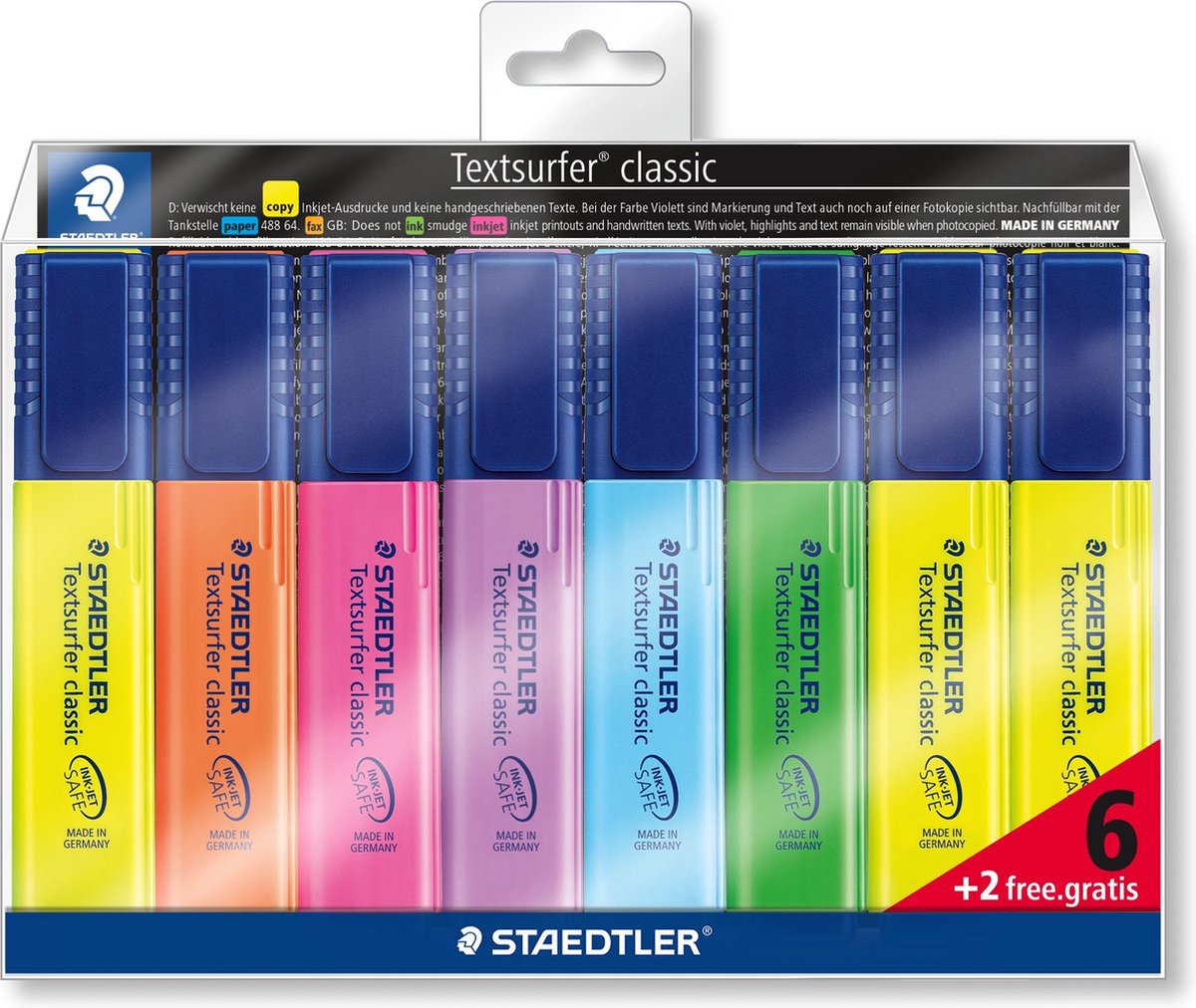 Staedtler Textsurfer Classic Textmarker – Promo-Set 6 + 2 gratis