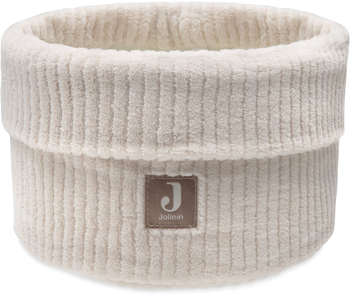 Jollein Wickeltischkorb – 14 x 18 cm – wolkige Rippe – Haferflocken