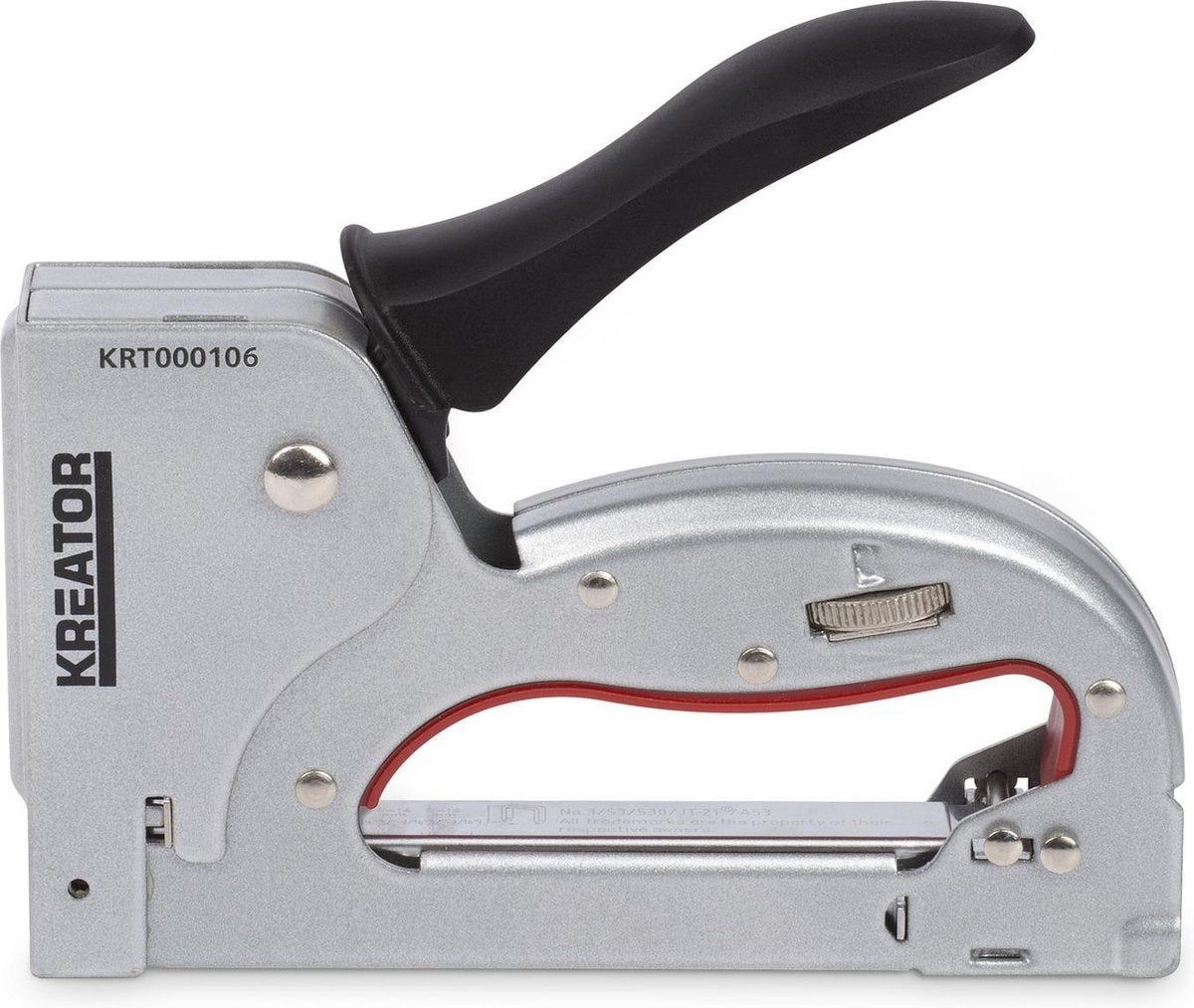 Kreator krt000106 Tacker 414 mm mit 100 Heftklammern 8 mm