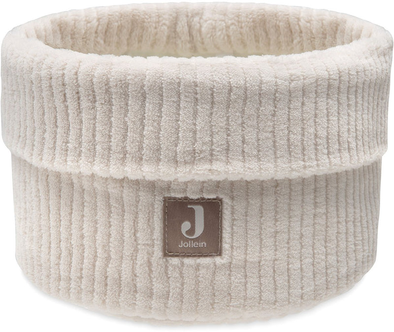 Jollein Wickeltischkorb – 14 x 18 cm – wolkige Rippe – Haferflocken