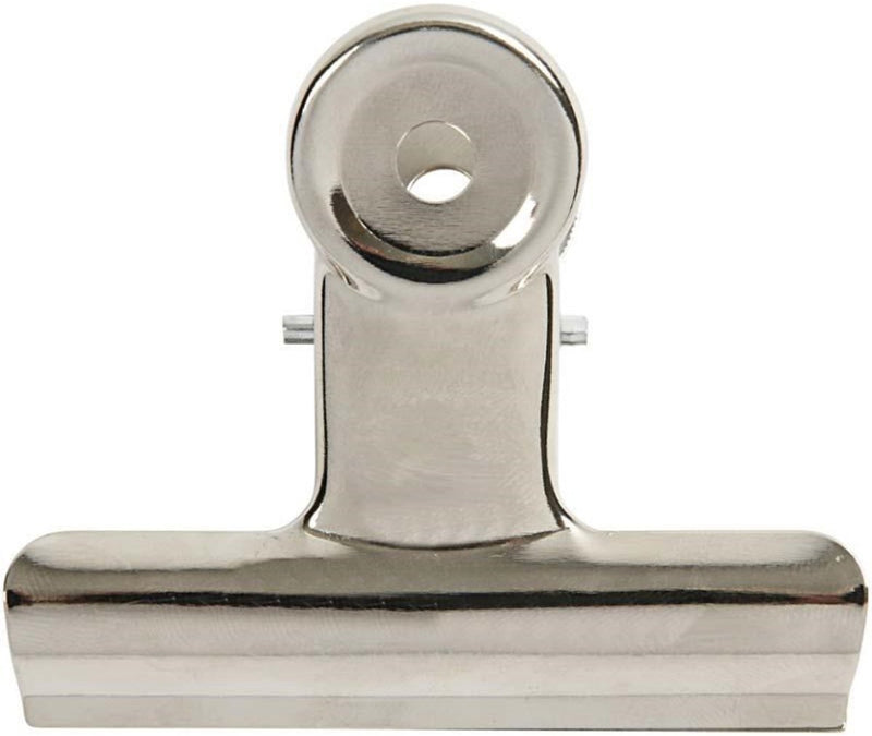 Creativ Company Metallklammer, B: 7,5 cm, silber, 6 Stück 1 Box