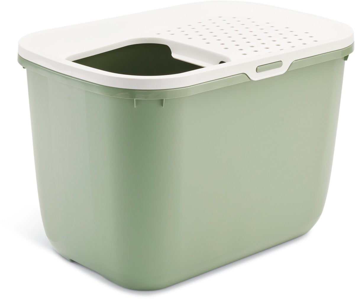 Savic Kattenbak Hop in Botanical Green