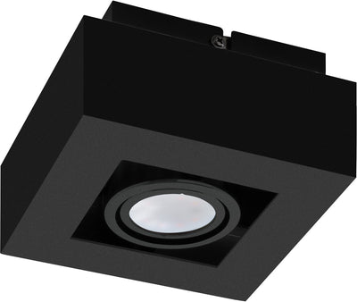 Eglo Mendoza Aufbaustrahler – GU10 – 14 cm – Schwarz