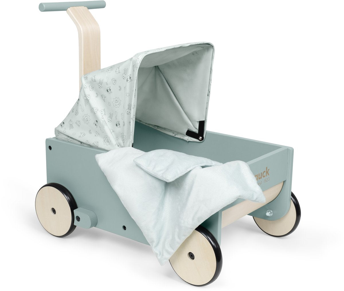Hauck Puppen laufen lernen - 2-in-1 Lauflernwagen und Puppenwagen - Puppen