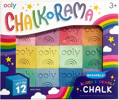 Ooly – chalk-o-rama – 12 Blöcke Bürgersteigkreide