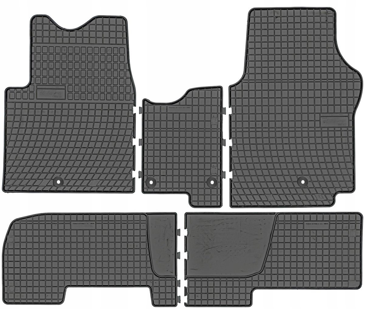 Frogum Gummimatten Opel Vivaro (a b) 2001-2019 (passend für 2. Sitzreihe) -