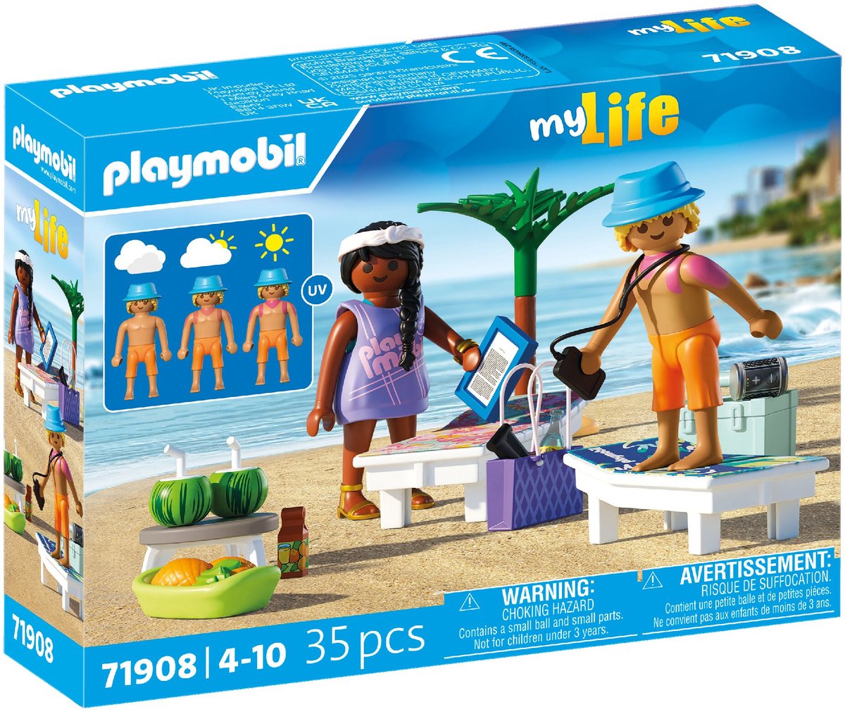 Playmobil-Strandausflug mit Paar