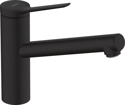 Hansgrohe Zesis M33 – Küchenmischbatterie – Einhebelbedienung – Größe 150 mm – 1 Strahlfunktion – mattschwarz