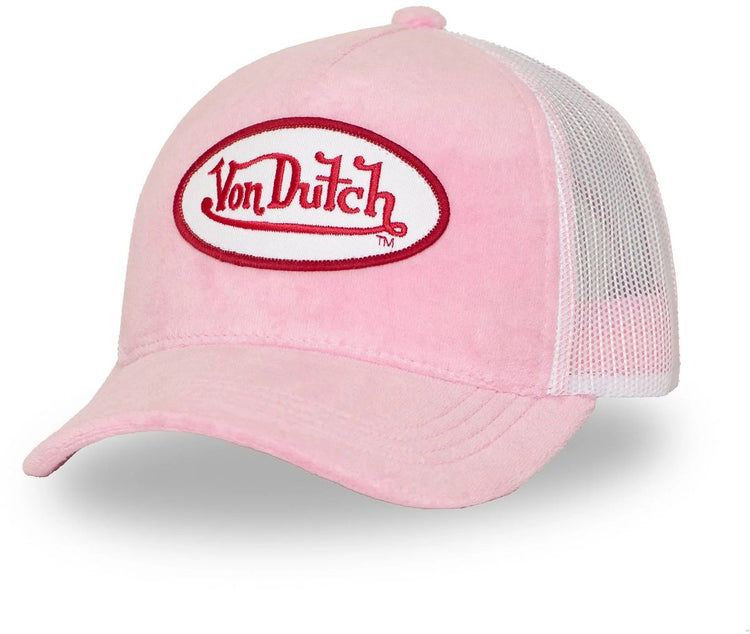 Von Dutch – Snapback Trucker Cap Kylie | Einheitsgröße | verstellbar | Schnappverschluss - rosa weiß