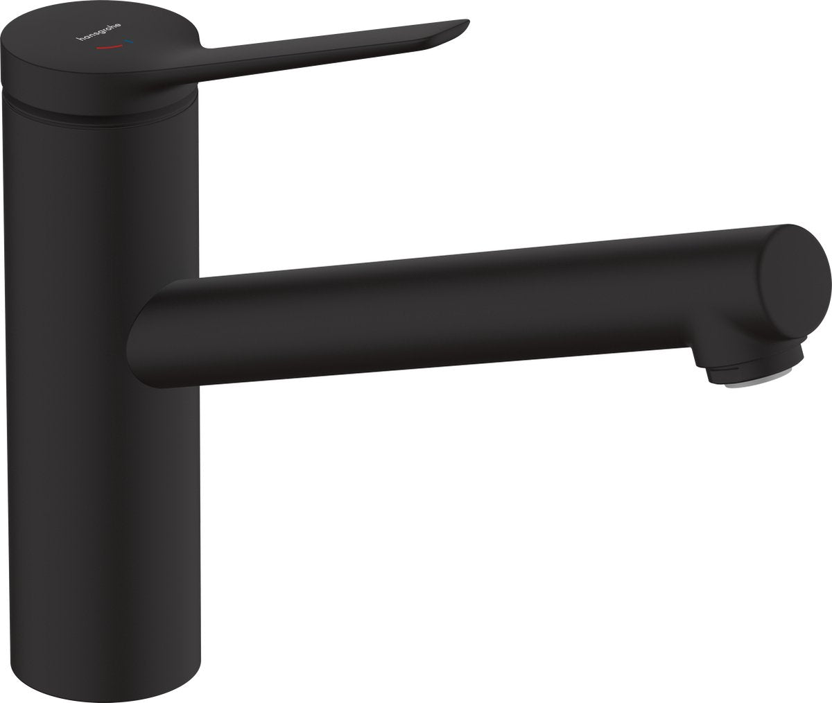 Hansgrohe Zesis M33 – Küchenmischbatterie – Einhebelsteuerung – Kaltstart-Energieeinsparung – Ecosmart-Wassereinsparung – 150 mm Größe – 1 Strahlfunktion – Mattschwarz