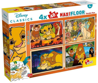 Lisciani Disney Puzzle Maxifloor 4 x 48 König der Löwen
