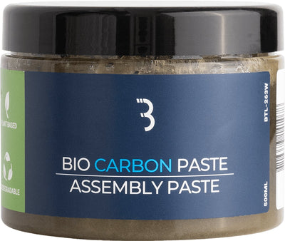 Bbb Cycling Bio-Carbon-Montagepaste Fahrrad – für Sättel, Sattelstützen und Lenker – Montagefett Carbon – 500 ml – Biocarbon-Paste BTL-263
