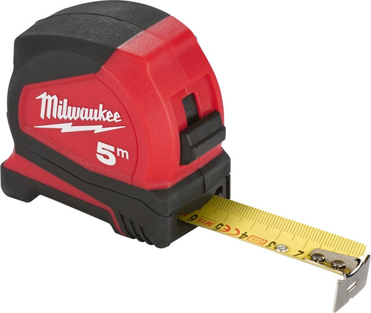 Milwaukee Maßband Pro Compact – 5 m – 25 mm – mit Hosenclip
