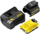 Stanley-Zubehör – Set bestehend aus 2A-Ladegerät, 1x 18-V-Li-Ion-2,0-Ah-Akku und Adapter sfmcb121d1-qw