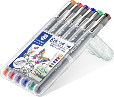 Staedtler Pigmentliner - Box 0,5 mm - 6 Farben