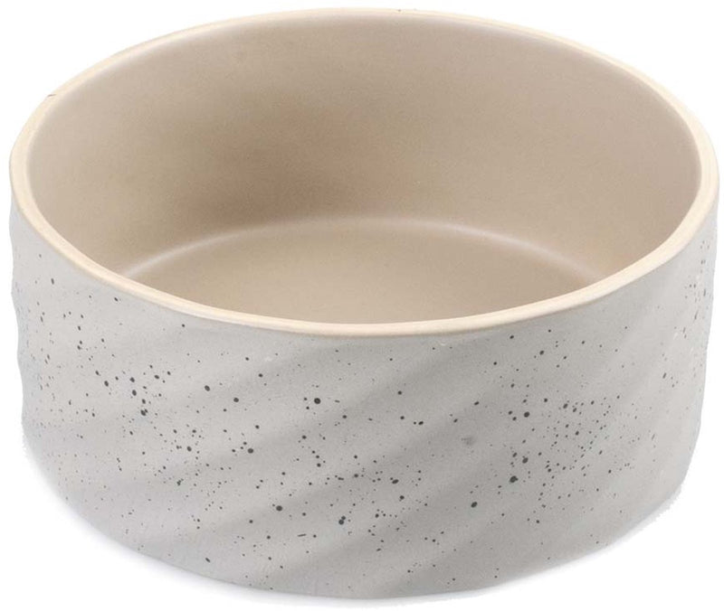 Duvo plus Dinner Time Essschüssel Stein Wavy Dune M-1250ml-18x18x7,5cm graugrün