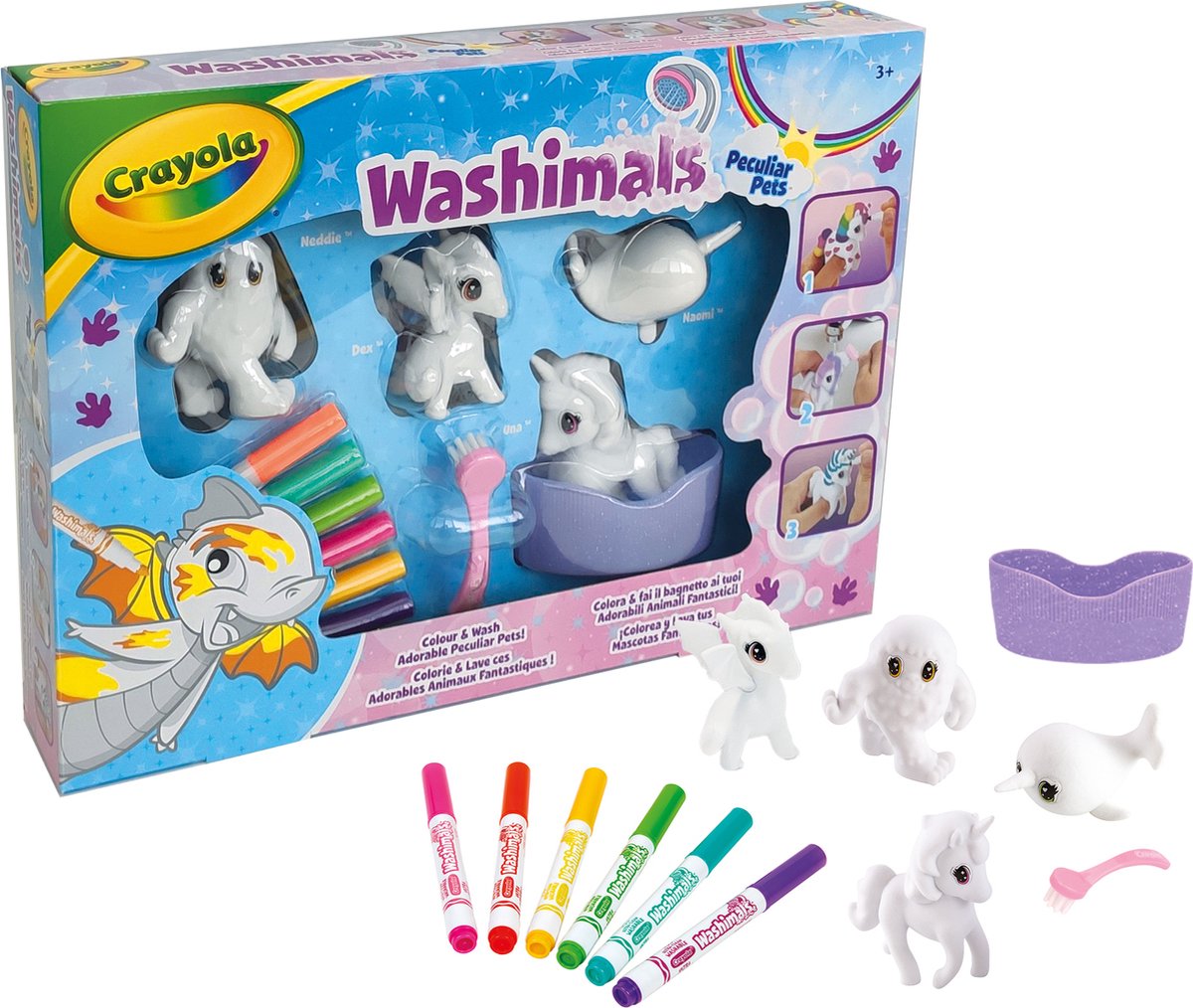 Crayola – Washimals – Hobby-Paket – Fantasy-Kreaturen-Set für Kinder