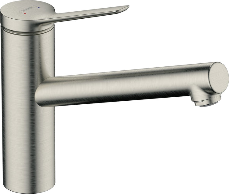 Hansgrohe Zesis M33 – Küchenmischbatterie – Einhebelbedienung – Größe 150 mm – 1 Strahlfunktion – Edelstahl