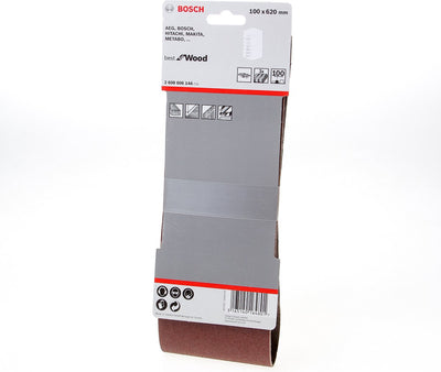 Bosch 3 Reifen 100x620 bestes Holz+Lack, 100