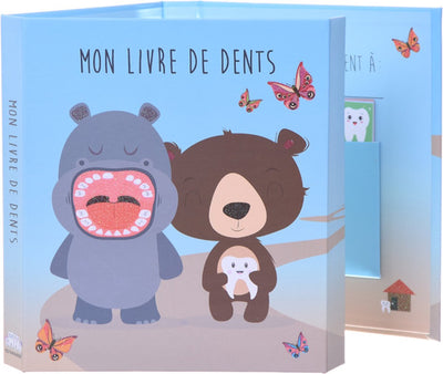 Toothwonders – L'hippo et l'ours – Buch der Sammlung von Zähnen mit magnetischer Fermeture