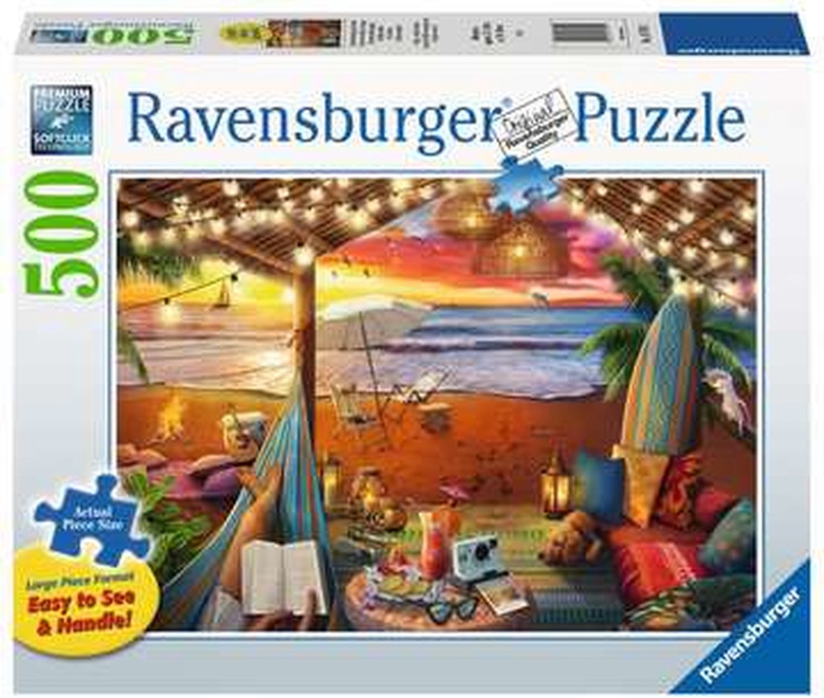 Ravensburger Puzzle Cosy Cabana – Puzzle – 500 Teile extra groß
