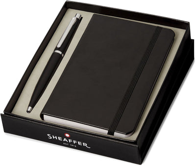 Sheaffer Kugelschreiber – VFM G9405 – Mattschwarz – Geschenkset mit A6-Notizbuch – SF-G2940551-4