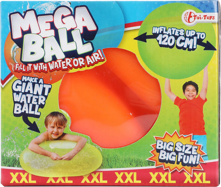 TOI-TOYS Mega-Kugel-Puffer gefüllt mit Luft oder Wasser, 120 cm