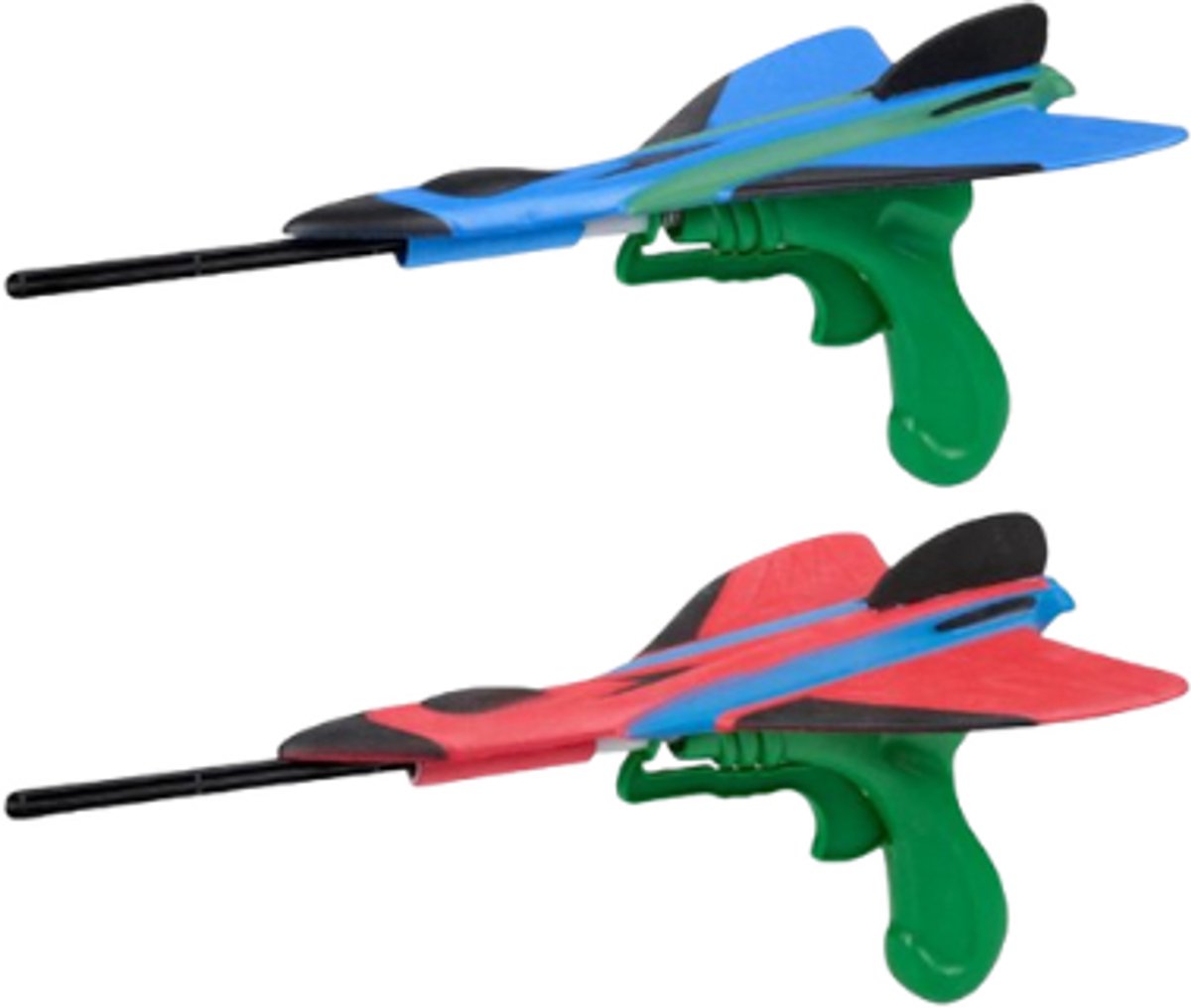 Eddy Toys Flugzeugwerfer mit Schaumstoffflugzeug – Flugzeugshooter für Kinder – Flugzeugstarterspielzeug – Flugzeugwerfer für draußen – Schaumstoffflugzeuge – 1 zufälliges Set