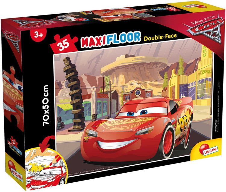 Lisciani Disney Puzzle DF Maxi Floor 35 Autos 3 – los! gehen! gehen!