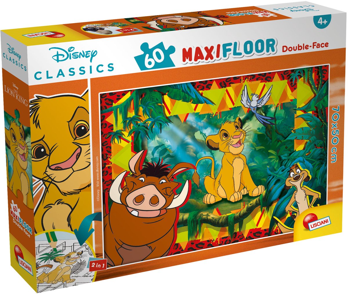 Lisciani Disney Puzzle DF Maxi Floor 60 König der Löwen