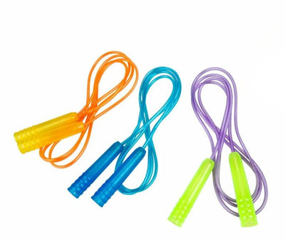 Eddy Toys Springseil 210 cm – Springseil mit Griffen – Springseil für Kinder – Springseil zum Spielen im Freien – verschiedene Farben – 1 zufällige Farbe