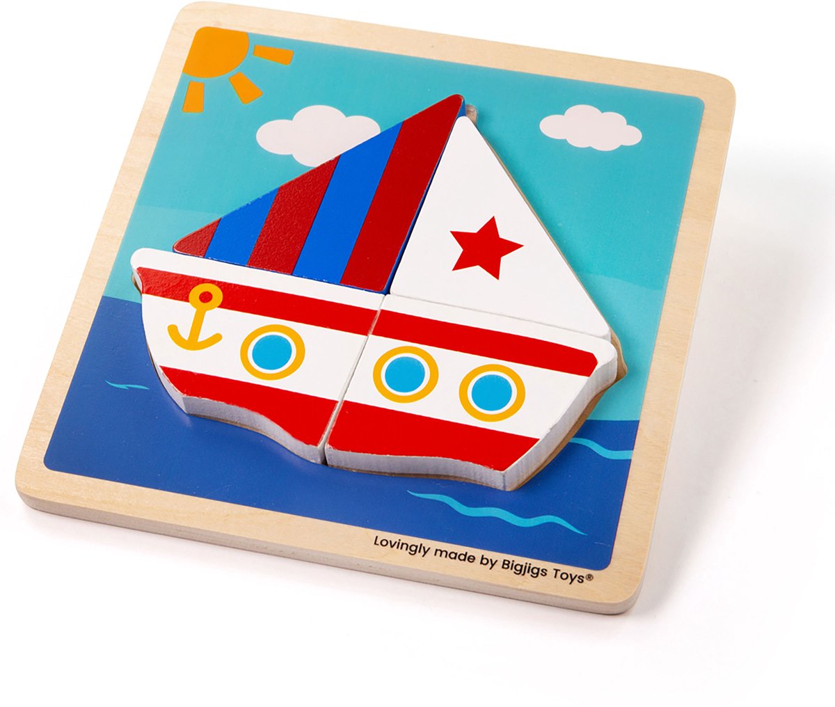 Bigjigs Holzpuzzleboot