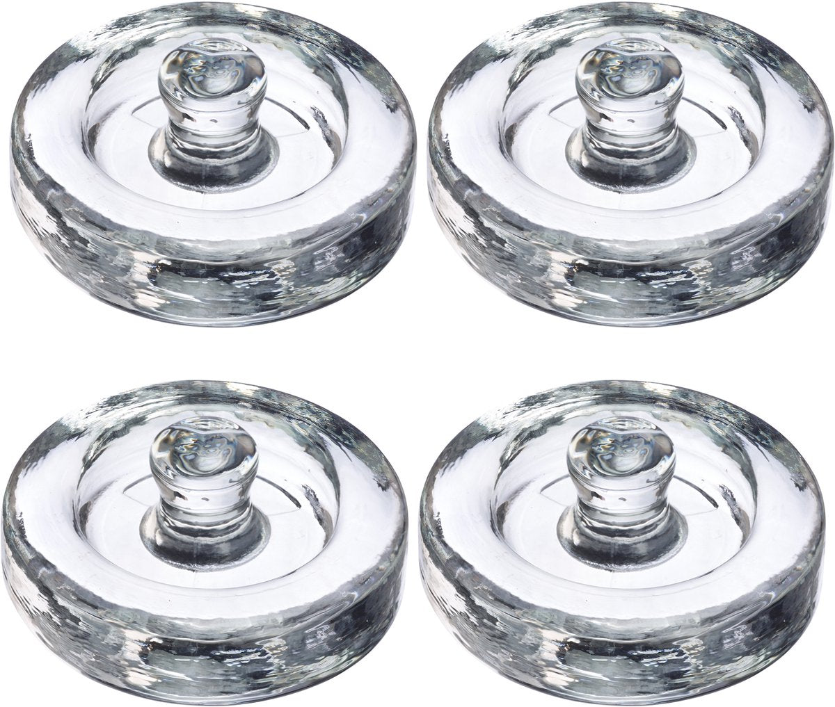 Westmark Gewichte für die Gärung – Set mit 4 Glasgewichten für die Gärung, Zubehör für die Gärung – Glas, ø 8 cm, 4 Stück