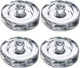 Westmark Gewichte für die Gärung – Set mit 4 Glasgewichten für die Gärung, Zubehör für die Gärung – Glas, ø 8 cm, 4 Stück