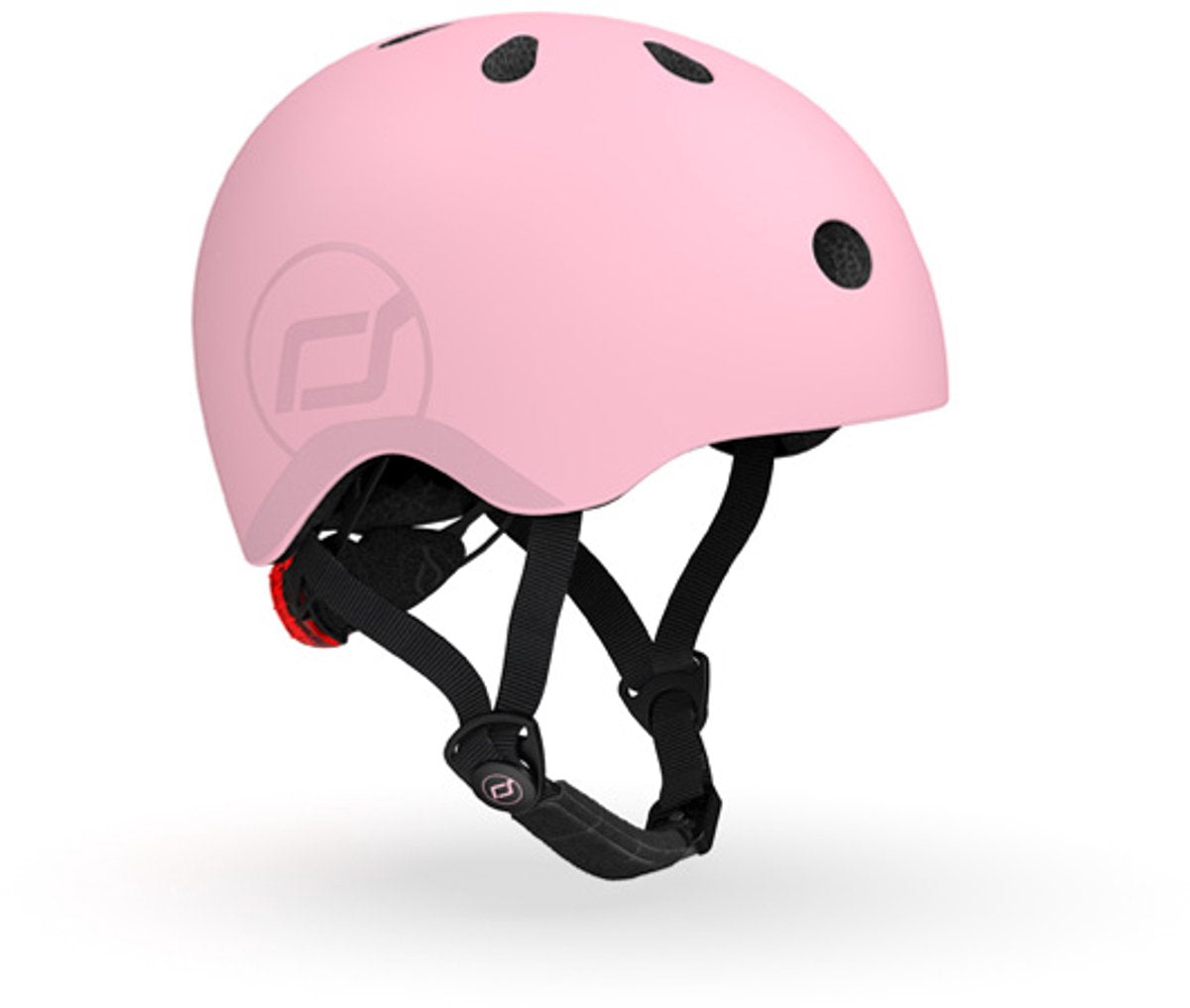 Scoot Ride Helm – Kinderhelm – S 51–55 cm – LED-Rücklicht – Magnetverschluss – verstellbar – Pink