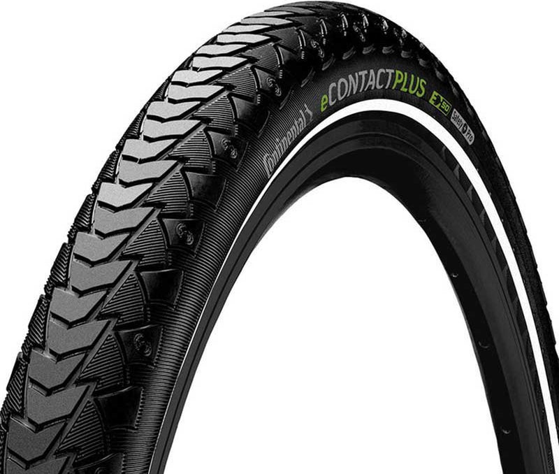 Continental Econtact plus 20x2.00 Schwarz, Reflexion. E-Bike City + Cargo Band.