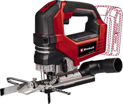 Einhell Profi-Akku-Stichsäge TP-JS 18 135 LI BL Solo – Power X-Change – 18 V Li-Ion – Hubhöhe: 26 mm – Gehrungsschnitte: max. 45° - inkl. Sägeblatt - exkl. Akku und Ladegerät
