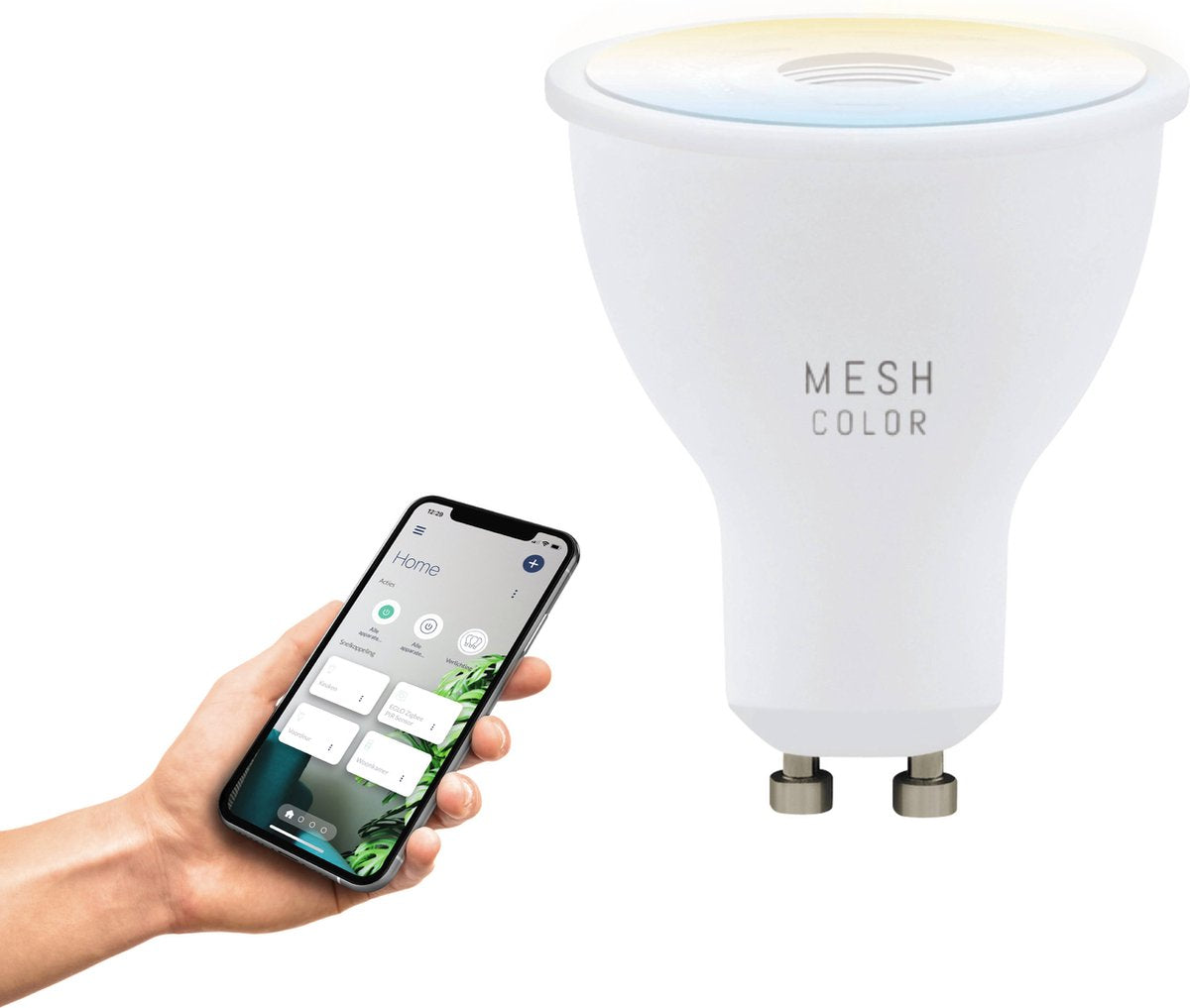 Eglo connect.z smarte LED-Lampe – gu10 – ø 5 cm – weiß – einstellbares weißes Licht – dimmbar – ZigBee