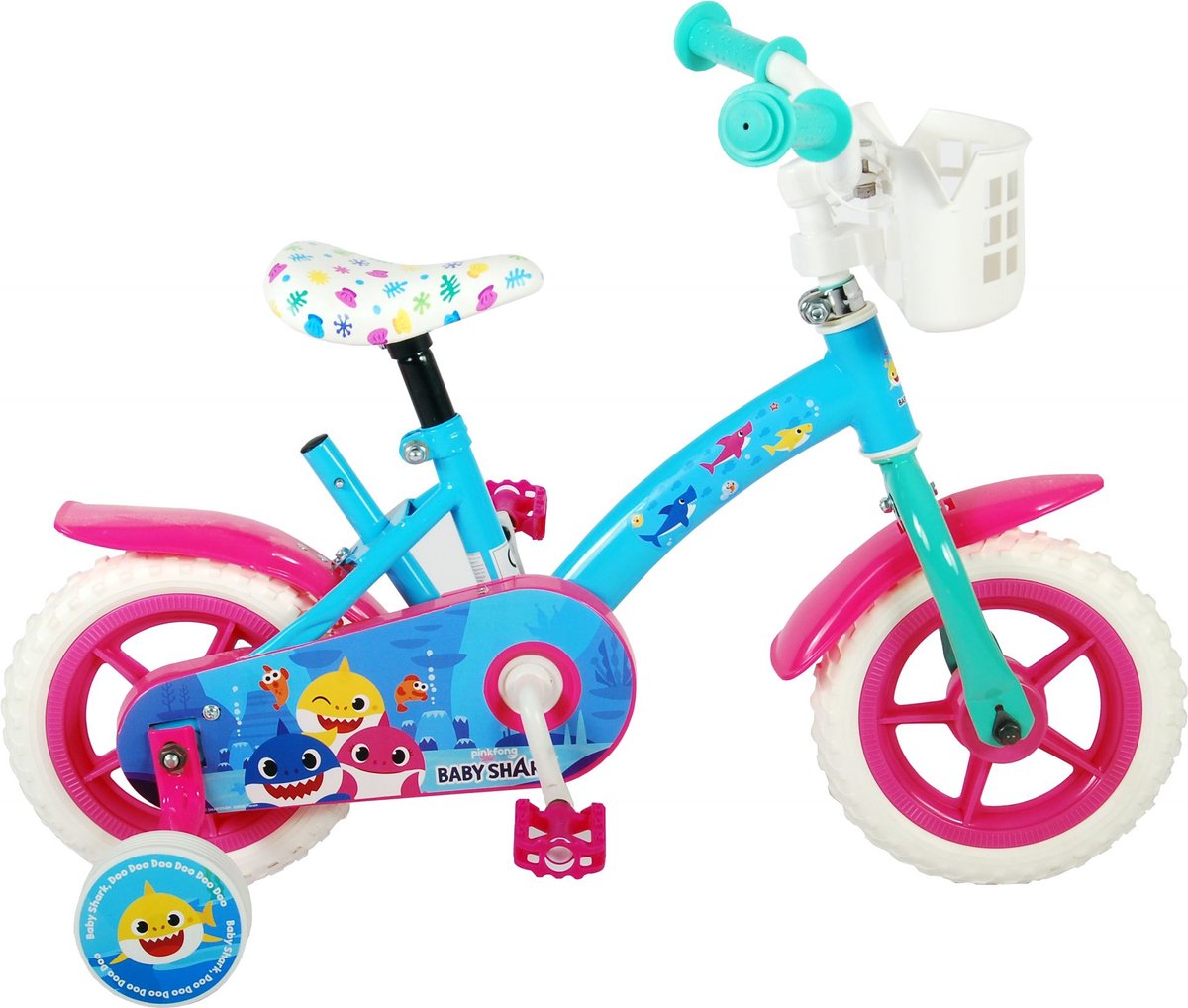 Ozean Kinderfahrrad - Unisex - 10 Zoll - Pink Blue - Trapper