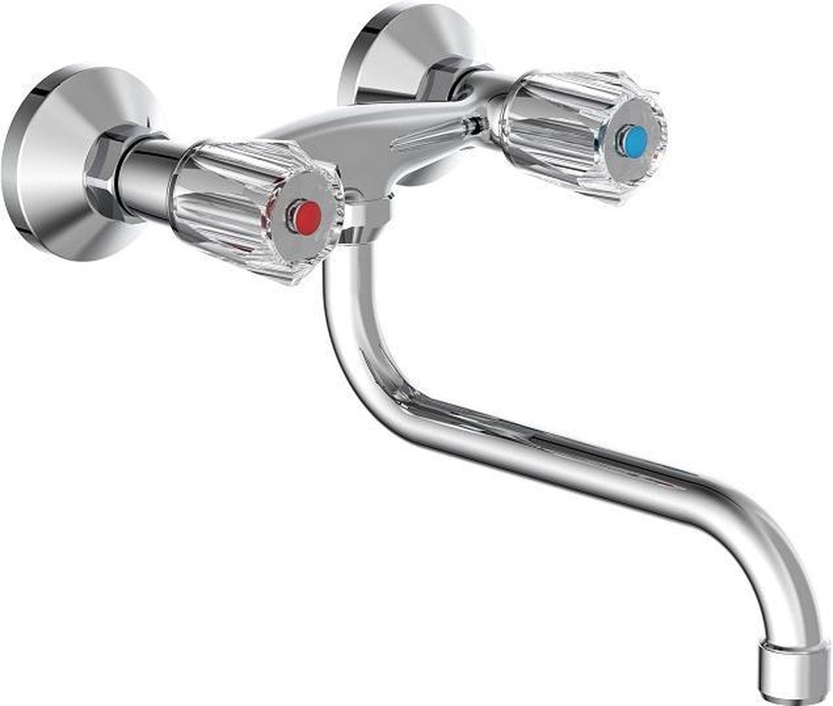 Schütte Schütte Zweiknopf-Wandmischbatterie chromglanz