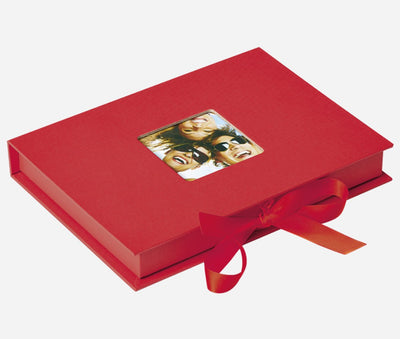 Walther fb-112-r fun – Foto-Aufbewahrungsbox – Größe 20 x 15 x 3 cm – 70 Fotos 13 x 18 cm – rot