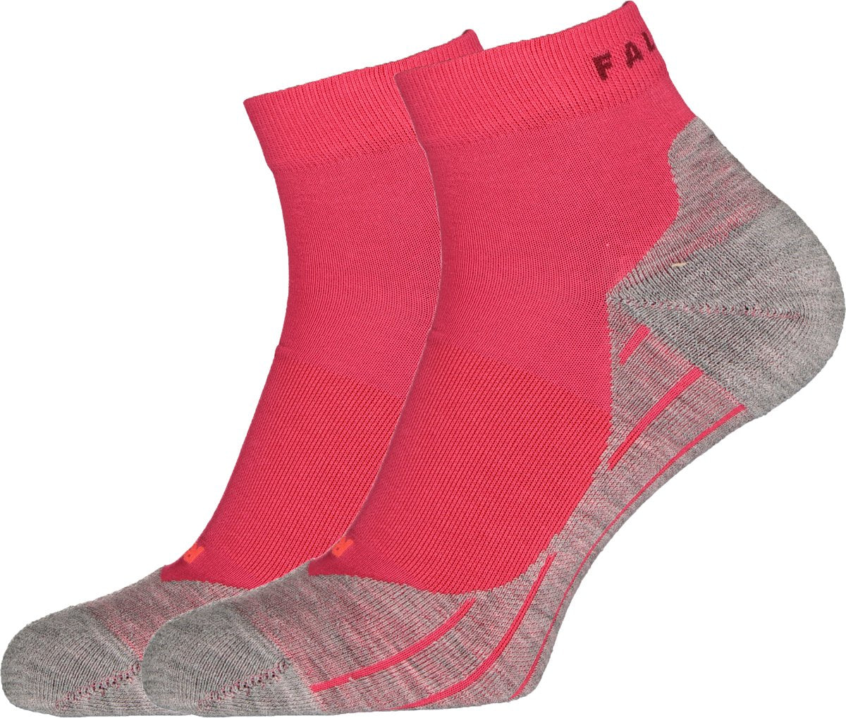 Falke ru4 kurze Anti-Blasen-Baumwoll-Funktionsmaterial-Laufsocken Damen Rot – Größe 37-38