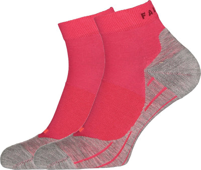 Falke ru4 kurze Anti-Blasen-Baumwoll-Funktionsmaterial-Laufsocken Damen Rot – Größe 37-38