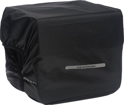 Neu Looxs Rain Cover Double - schwarz wasserdicht Polyester Fahrradtasche - Reflexion - 40x97 cm