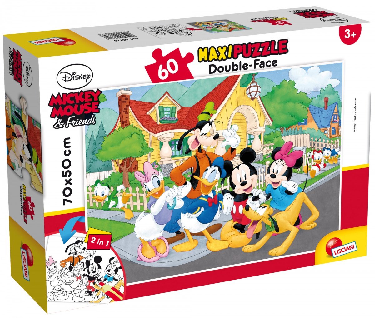 Lisciani Disney Puzzle DF Maxi Boden 60 Mickey