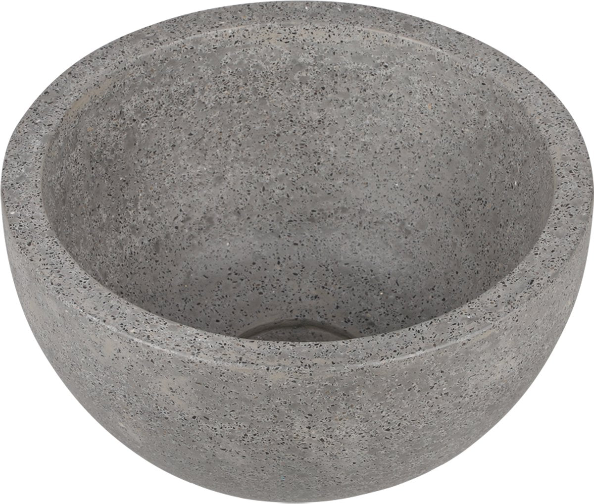 Differnz Flusswaschbecken - 23x23x12cm - Terrazzograu fein